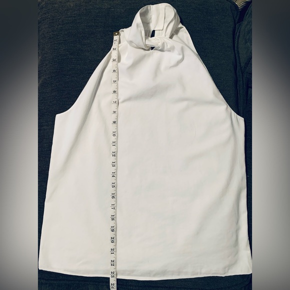Chic White Halter Top with Knot Detail - Picture 11 of 14